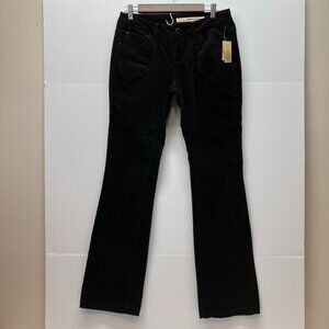 NWT DKNY Jeans Womens‎ Black Ribbed Corduroy Bootcut Pants Size 4